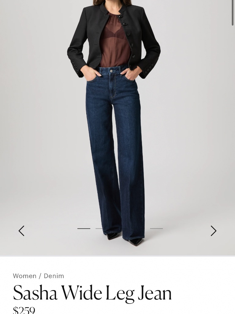 Paige Women’s Sasha Wide Leg Jean